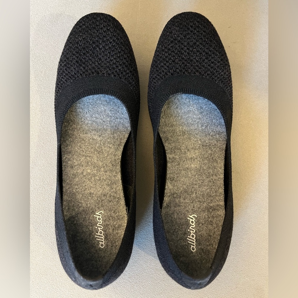 ✨ Allbirds WORN ONCE! Charcoal Gray Tree Breezers Flats Size 9.5 ✨